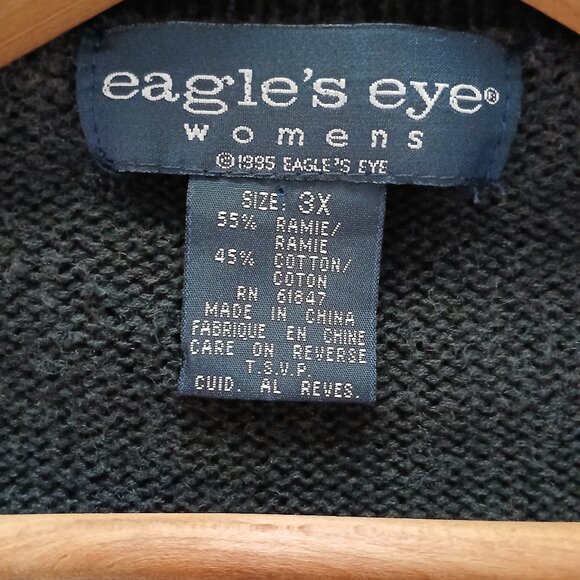 Vintage 90's Eagle's Eye Home Sweet Home Realtor Sweater Vest Women's 3X - Picture 3 of 8